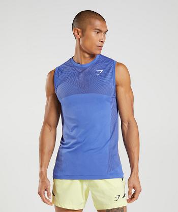 Gymshark Apex Seamless Linnen Herr Blå Svarta Grå | SE 4026PJJ